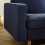 Henrietta Deep Blue Linen 2 Seater Sofa 4