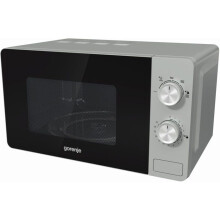 Mikrowelle Silber - Gorenje - 17 l - 700 W - Mechanische Steuerung - Öffnung per Knopf - Innenraum aus Emaille