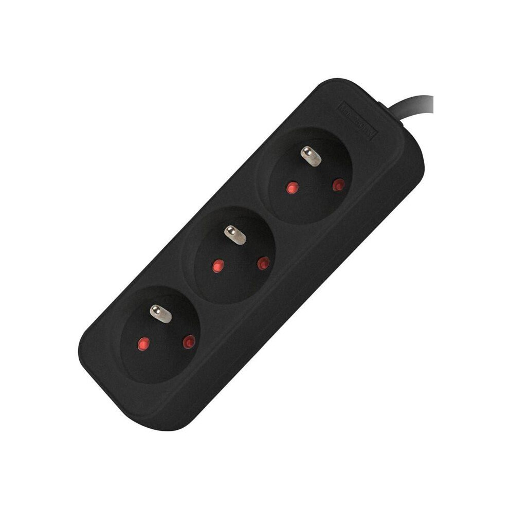 Lanberg Schwarz Verlängerungsleiste 1,5 M 3X 230V Pl, Kabel Aus Vollkupfer - Bild 5