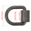 Schweißbarer D-Ring 1/2 Zoll mit Clip 11