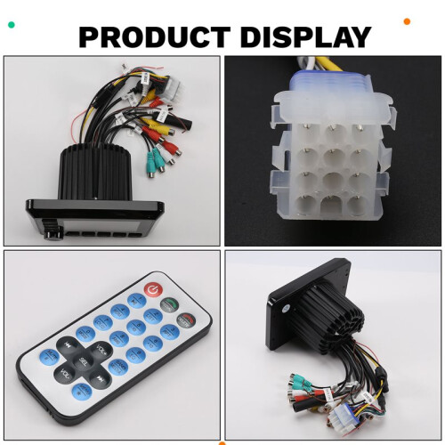 Reprodutor de Rádio MP5 Marinho com Display TFT de 4,1 Polegadas Suporte  FM AM para Iate Gauge ATV UTV SUV RV Carrinho 1