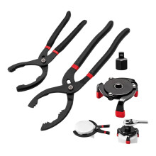 3-Piece Oil Filter Wrench Set, Oil Filter Removal Tool for Car 10" & 12" Adjustable Oil Filter Pliers