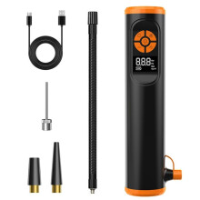 Digital Tire Inflator Portable Air Compressor with Emergency Hammer & LED Light 3000mAh Battery Car Auto Emergency Tool