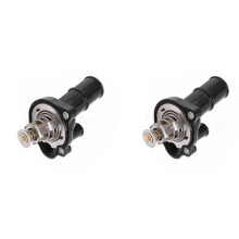 Engine Coolant Thermostat Assembly LR027158 LR027102 JDE28211 JDE28115 for Freelander 2 Evoque