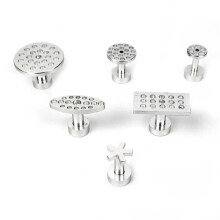 6pcs Aluminum Alloy Dent Repair Puller Tabs Professional Car Body Auto Hail Damage Removal Tool Kit Accessories