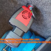 150W Auto-Stroomomvormer 12V  Naar 220V AC Converter met 2.1A USB-Autolader USB-Stroomconverter