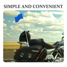 2 Pcs Bike Flag Pole Motorcycle Flagpole Cycling Handlebar Holder Mounting Stand Flag Pole Holder Accessories