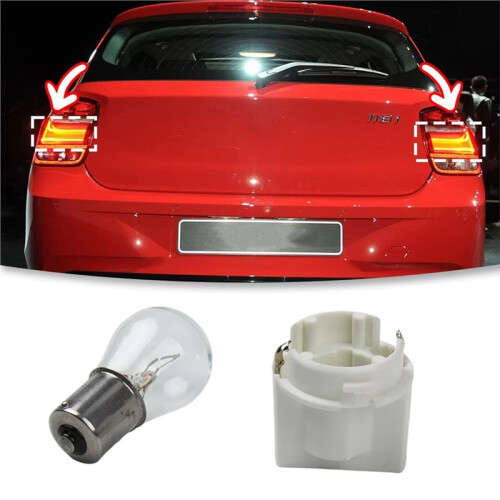 Rear Stop Lamp Bulb and Socket Kit 63218355883 63217160790 for  E30 E34 E61 E32 E38 E71 E72 Accessories 2