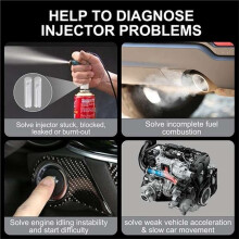 Fuel Injector Tester DIY Cleaner Set 8 Pulse Modes Car Fuel Cleaning Injector Work with Fuel Pressure Tester