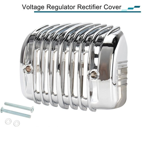 Chrome Voltage Regulator Rectifier Guard for  Softail 2001-2017 Standard Deluxe FLSTN 1