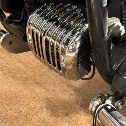 Chrome Voltage Regulator Rectifier Guard for  Softail 2001-2017 Standard Deluxe FLSTN 2