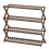 Faltbares Bambus Schuhregal 4 Etagen 70cm 5