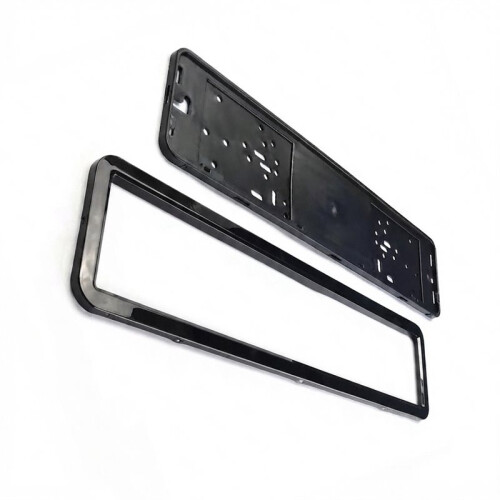 Support de Plaque D'Immatriculation pour Berline, Compatible avec les Plaques D'Immatriculation Standard UE/RU, Noir