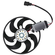 7L0959455F Left Engine Radiator Cooling Fan for Q7 2006-2015 2002-2010 7L0959455C 7L0959455G 7L0959455A