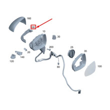 Seitenblinker für - W223 S450 S500 EQS V297 21-26 Blinker A0999066902 L