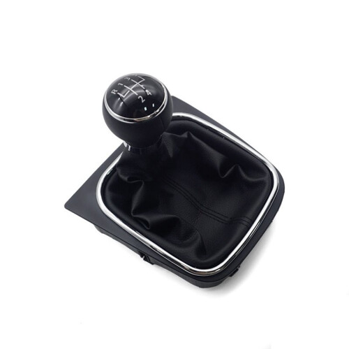 For   5 V MK5 MK6  R32 2004-2014 5  Gear Shift Knob with Boot Collar Case Accessories