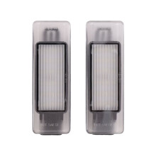 2x LED License Plate Light Rear for 106 1997-2004 1007 3D Hatchback 2005-2009 6340.F0, 6340.A5, 6340 G3, 6340G9