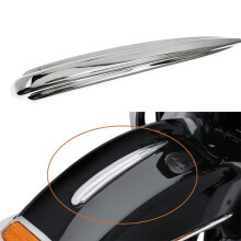 Motorcycle Front Trim Strips Accent Chrome Plate for Touring FLD 12-16 Softail FLDE Dyna Heritage Trike