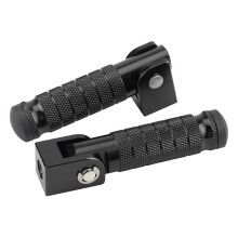M8 Screw Motorcycle Rear Footrest Pedal Foldable Aluminum Alloy Back Footpegs Bike Scooter E-Bike Modified Accessories