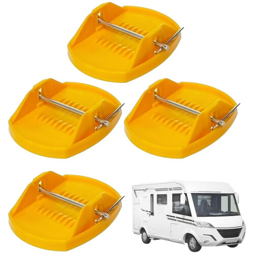4PCS Universal RV Jack Support Bracket Pads for RV Caravan Anti Sinking Support 1