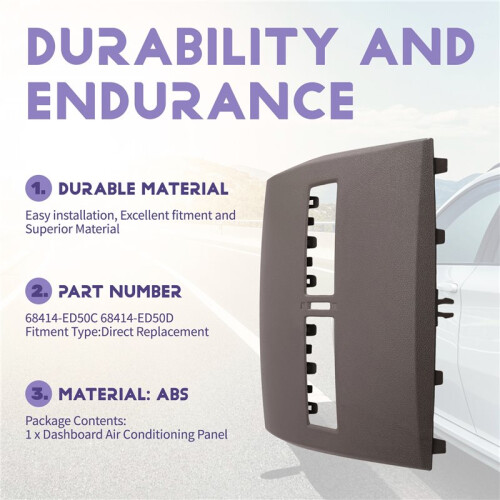 Dashboard Air Conditioning Panel 68414-ED50C 68414-ED50D Suitable for Tiida Yida 2005-2010 Models 2
