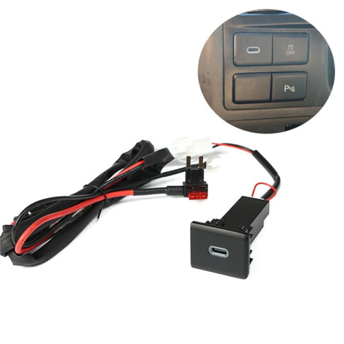12V 30W Type C PD Car Charger Socket Power Adapter for   Caravelle T5 1