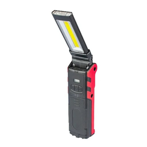 Dimmable COB LED Work Light - USB Rechargeable Flashlight with Magnetic Hook for Car Repair & Camping 2