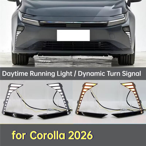 LED Daytime Running Light for   2026 Dynamic Turn Signal Light Front Fog Light Accessories 1