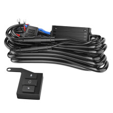 Off Road Light Wiring Harness Kit 18AWG 320W, 12V 30A Relay with Wireless 5 Modes for Offroad Truck LED Light Bar