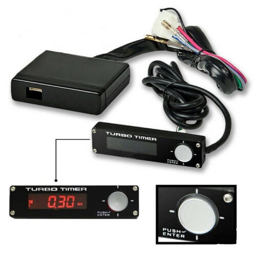 Car Turbo Timer Red Light Digital Auto Modified Turbo Timer Turbocharger Shutdown Delay Timer 1