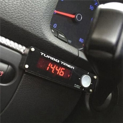Car Turbo Timer Red Light Digital Auto Modified Turbo Timer Turbocharger Shutdown Delay Timer 2