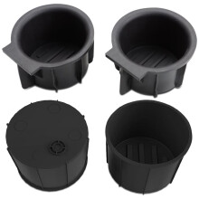 Front Cup Holder & Rear Center Console Cup Holder for F150 2009-2014 with Flow Through Console Accessories