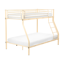 Bunk Bed Metal CHADURIE 90/120 x 200 cm Beige