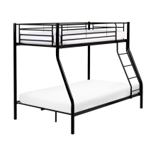 Bunk Bed Metal CHADURIE 90/120 x 200 cm Black