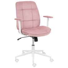Office Chair CARLTON Velvet Pink