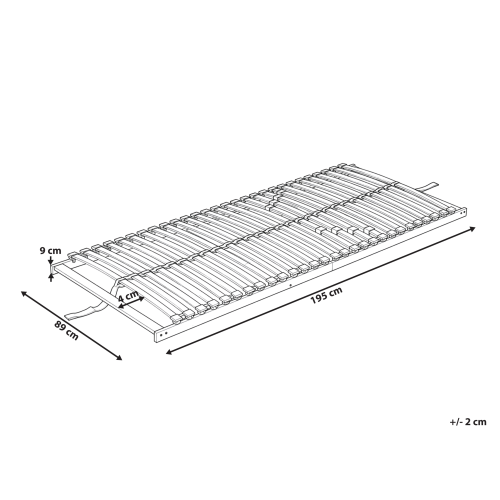 Beliani Slatted Bed Base LIRY 80 x 200 cm (EU Small Single) 2