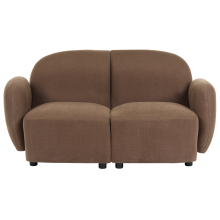 Sofa 2 Seater JULE Fabric Brown