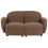 Beliani Sofa 2 Seater JULE Fabric Brown 1