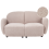 Beliani Sofa 2 Seater JULE Boucle Beige 1