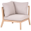 Beliani Garden Corner Section RIVELLO Acacia Wood Light Brown 1