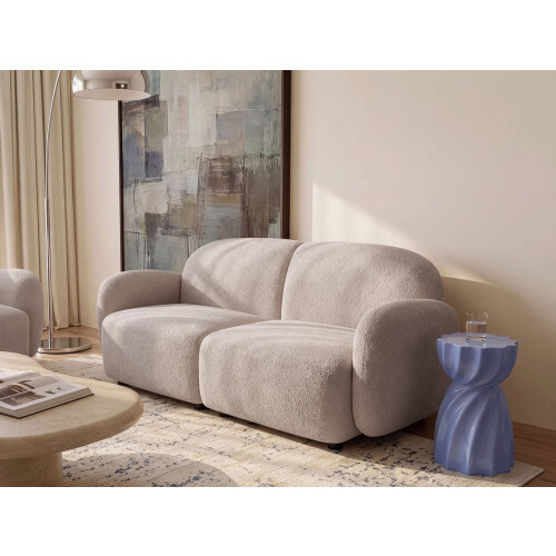 Beliani Sofa 2 Seater JULE Boucle Beige 1