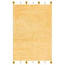 Kids Rug KODINHI Yellow 140 x 200 cm Cotton