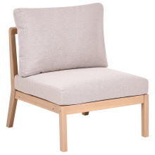 Garden 1-Seat Section RIVELLO Acacia Wood Light Brown