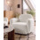 Beliani Armchair JULE Boucle White 2