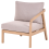 Beliani Garden Left-Hand Corner Section RIVELLO Acacia Wood Light Brown 1