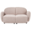 Beliani Sofa 2 Seater JULE Boucle Beige 4