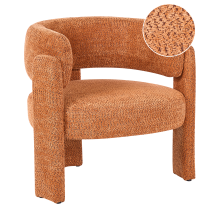 Armchair BUREA Chenille Orange