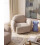 Beliani Armchair JULE Boucle Beige 2