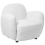 Beliani Armchair JULE Boucle White 4
