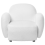 Beliani Armchair JULE Boucle White 5